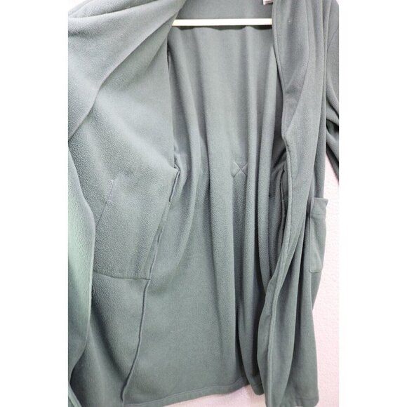 L. L. Bean Kids Long Green Bath Robe-Size Large(14-16)-Pockets - Picture 3 of 10